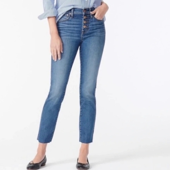 J Crew 9" Vintage Straight Jeans 26W - Picture 1 of 11